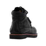 Mens T10RA Black Leather Work Boots Slip Resistant Soft Toe