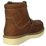 Mens 300RA Light Brown Work Boots Leather Zipper - Soft Toe