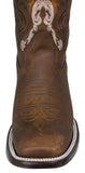 Womens Dallas Brown Western Boots Leather - Square Toe