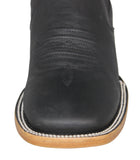 Mens #170 Black Chelsea Cowboy Boots Leather - Square Toe