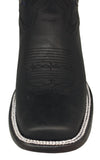 Womens Ida Black Western Boots Leather - Square Toe