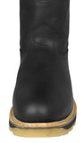 Mens 710SA Black Work Boots Leather Pull On - Soft Toe