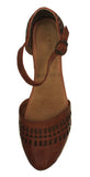 Womens Authentic Huaraches Real Leather Sandals Cognac - #1121