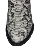 Mens Natural Cowboy Boots Snake Print Leather - J Toe