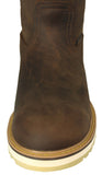Mens 700W Brown Work Boots Leather Pull On - Soft Toe
