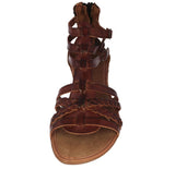 Womens Authentic Huaraches Real Leather Sandals Gladiator Cognac - #541