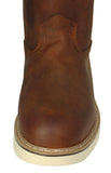Mens 710RA Cognac Work Boots Leather Pull On - Soft Toe