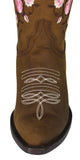 Womens Rosaura Honey Brown Western Boots Leather - Snip Toe