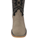 Mens #GAM Sand Western Boots Suede Leather - Square Toe