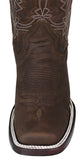 Womens Ida Brown Western Boots Leather - Square Toe