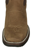 Mens #305 Light Brown Western Boots Leather Rubber Soles - Square Toe