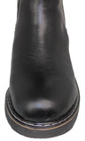 Mens #100RA Black Work Boots Leather Elastic Gusset  - Soft Toe