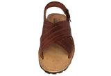 Mens 005 Cognac Authentic Mexican Huaraches Handmade Leather Sandals
