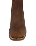 Mens #770 Honey Brown Chelsea Cowboy Boots Leather - Square Toe