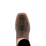 Womens Jesse Dark Brown Western Boots Classic Leather - Square Toe