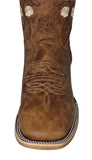 Womens Bailey Honey Brown Western Boots Leather - Square Toe