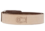 "Mens Brown Western Dress Cowboy Belt Braided Woven Rodeo Buckle Inlay Cinto"