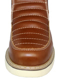 Mens 300RA Cognac Work Boots Leather Zipper - Soft Toe