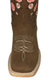 Womens Rosaura Light Brown Western Boots Leather - Square Toe