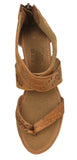 Womens #203P Light Brown Authentic Mexican Huaraches Wedges - Open Toe