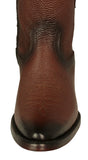 Mens Dean Brown Western Boots Leather Zipper - J Toe