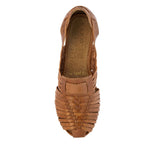Womens #110 Light Brown Authentic Mexican Huaraches - Closed Toe