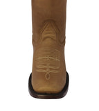 Womens Cassidy Honey Brown Western Boots Leather - Square Toe