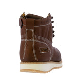 Mens Tan Leather Work Boots Lace Up Oil Resistant - #600W