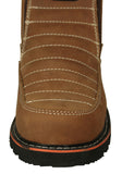 Mens 300TR Light Brown Work Boots Leather Zipper - Soft Toe