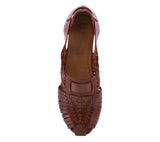Womens #110 Cognac Authentic Mexican Huaraches - Closed Toe