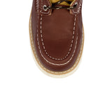 Mens Cognac Work Boots Leather Slip Resistant Lace Up Soft Toe - #650RA