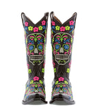Womens Catrina Black Cowboy Boots Leather - Snip Toe