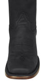 Womens Cassidy Black Western Boots Leather - Square Toe