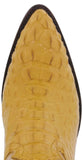 Men's Yellow Buttercup All Real Crocodile Skin Head Cut Cowboy Boots J Toe - BD1
