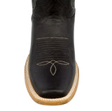 Womens Jesse Black Western Boots Classic Leather - Square Toe