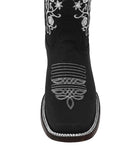Womens Bailey Black Western Boots Leather - Square Toe