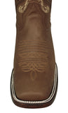 Womens Dallas Light Brown Western Boots Leather - Square Toe