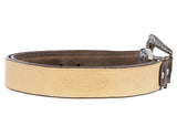 Brown #350 Western Belt Overlay Leather - Removable Buckle
