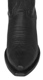 Womens Alexa Black Western Boots Leather - Snip Toe