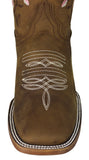 Womens Rosaura Honey Brown Western Boots Leather - Square Toe