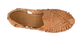 Womens #107 Light Brown Authentic Mexican Huaraches - Closed Toe