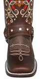 Womens Abigail Chedron Western Boots Leather - Square Toe