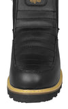 Mens 300TR Black Work Boots Leather Zipper - Soft Toe