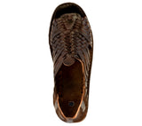 Mens Dark Brown Authentic Mexican Huarache Leather Sandals Open Toe - Pachuco