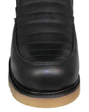 Mens 300W Black Work Boots Leather Zipper - Soft Toe