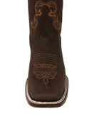 Womens Dallas Brown Western Boots Leather - Square Toe