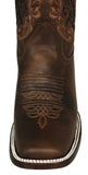 Womens Dallas Brown Western Boots Leather - Square Toe