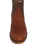 Mens #150 Chedron Chelsea Cowboy Boots Leather - Round Toe