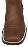 Womens Ida Light Brown Western Boots Leather - Square Toe