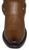 Womens Jane Light Brown Western Boots Removable Straps - Snip Toe